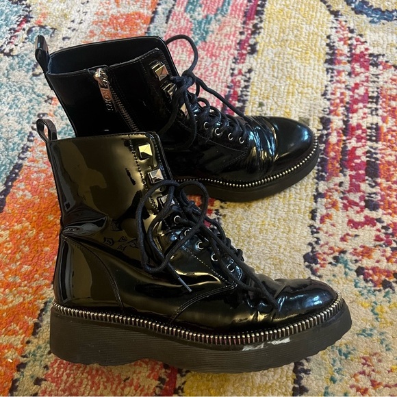 MICHAEL Michael Kors
Women's Haskell Platform Combat Boots 8 - Picture 3 of 7